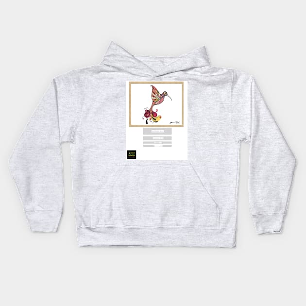 Humming Bird Kids Hoodie by Yvonne Motifs